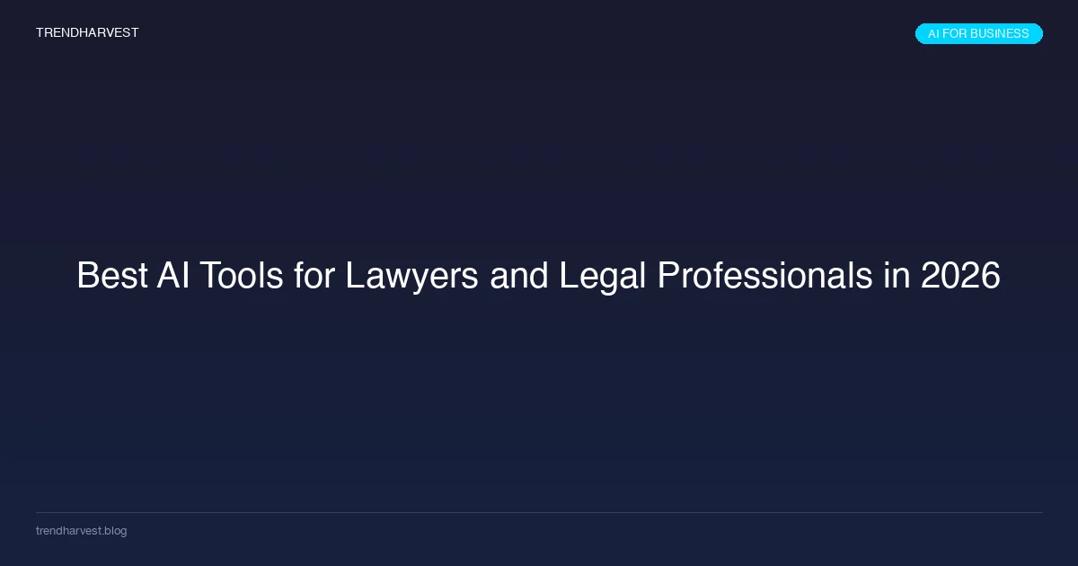 Best AI Tools for Lawyers and Legal Professionals in 2026